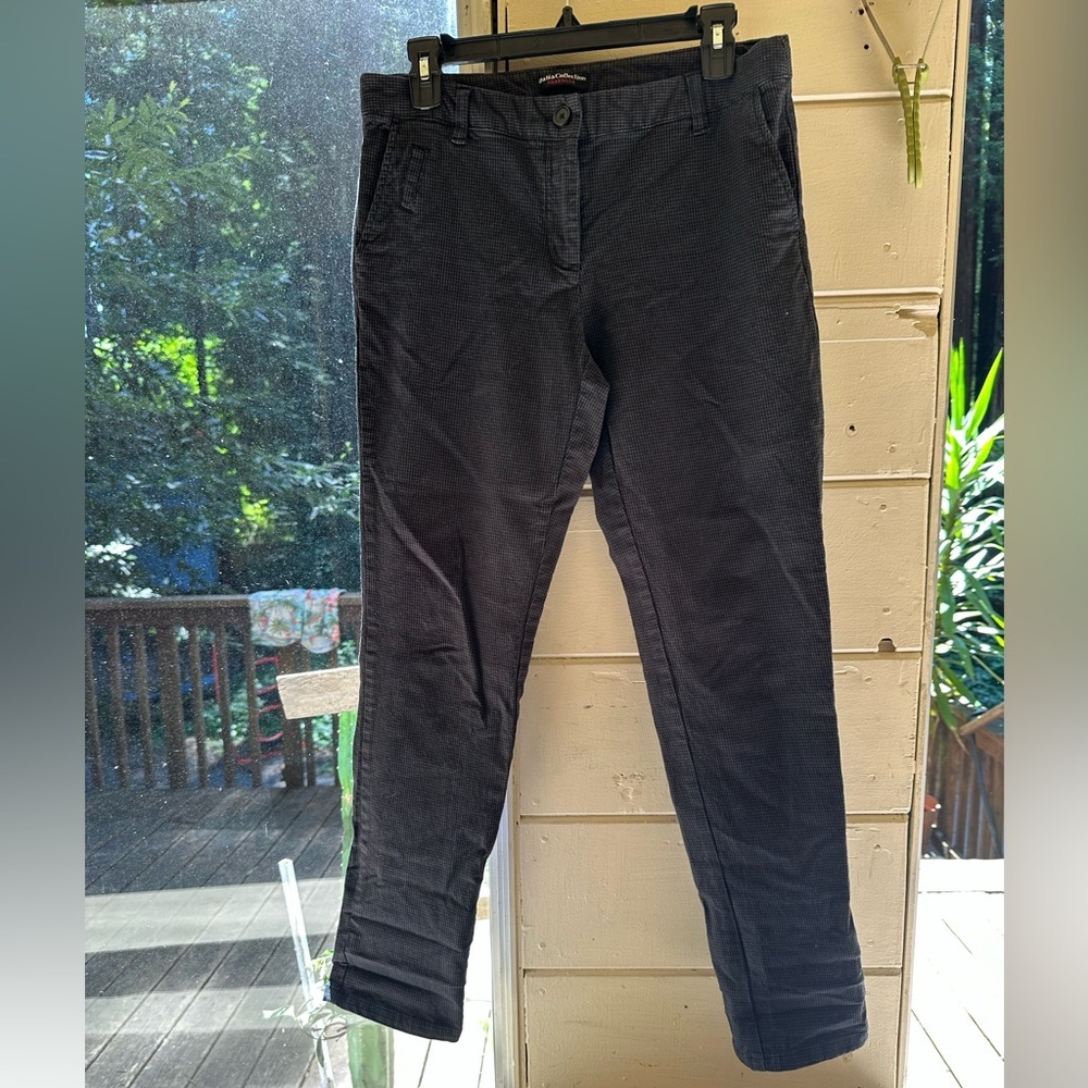 Dalia Collection-Haringbone-Slim Fit-98% Cotton 2% Spandex-Size 8
